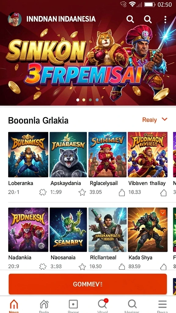 918kaya - Tampilan antarmuka yang menarik dan user-friendly.