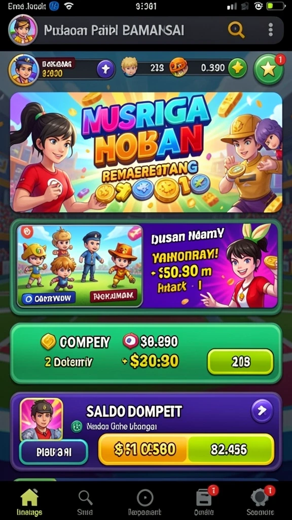 gogorummy - Pemain bersenang-senang dalam mode multiplayer.